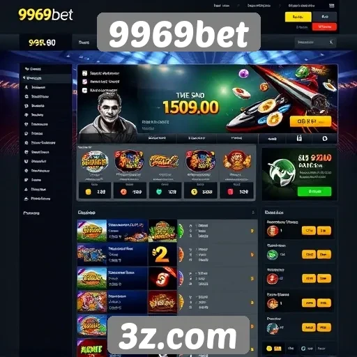 Interface do usuário do site 9969bet é intuitiva